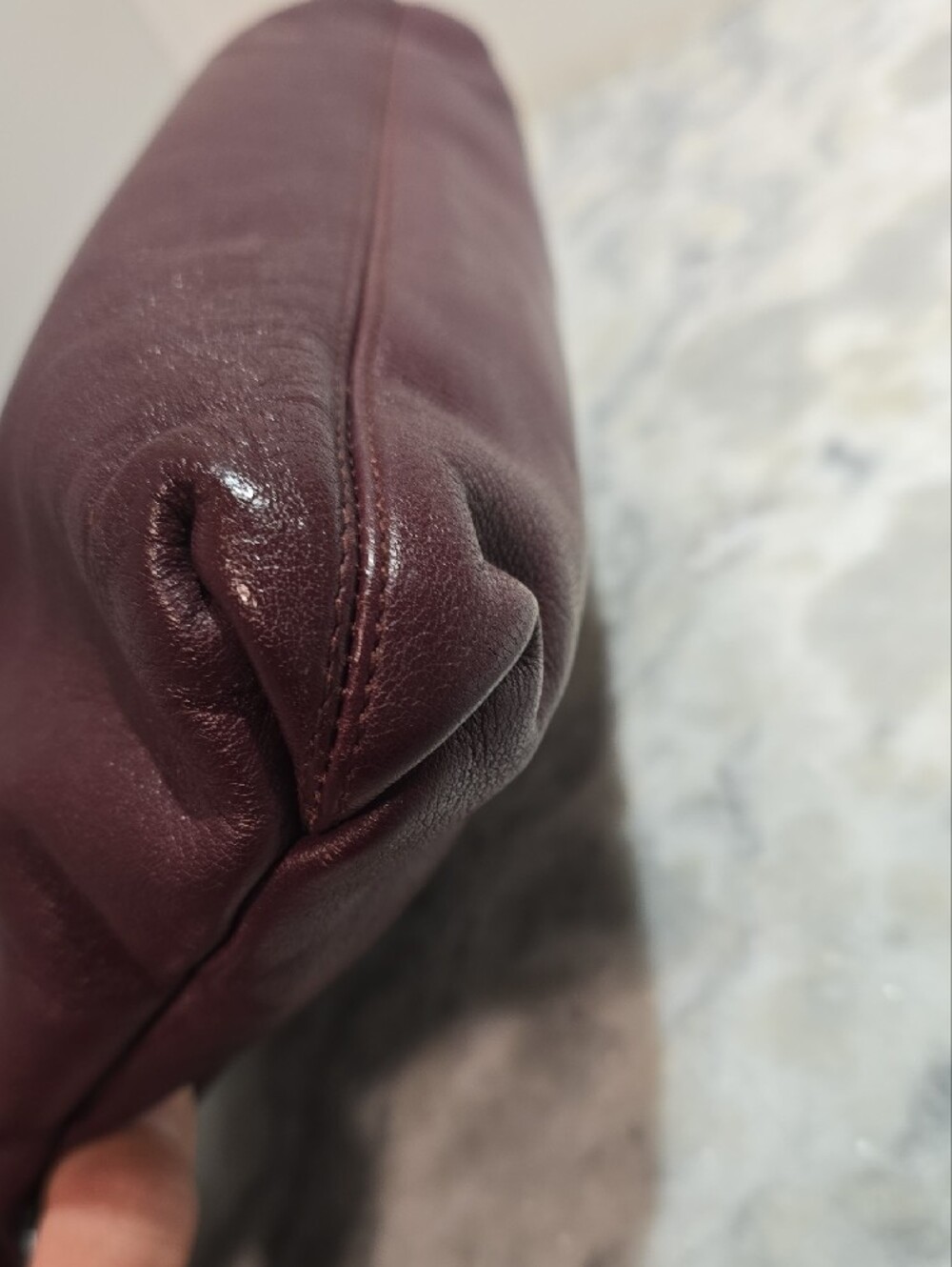 Vintage Etienne Aigner Plum Leather Bag - Picture 6 of 15